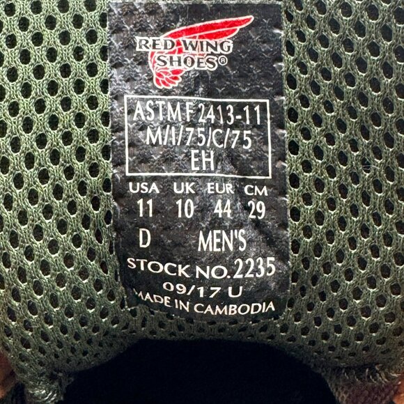 Red Wing King Toe Mens 6-Inch Waterproof Safety Toe Leather Boots Size 11D - Picture 12 of 15